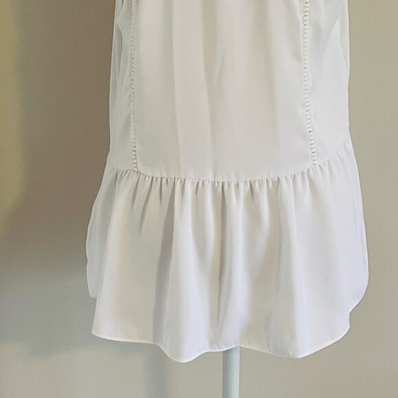 Calvin Klein White Peplum Blouse - Picture 4 of 6